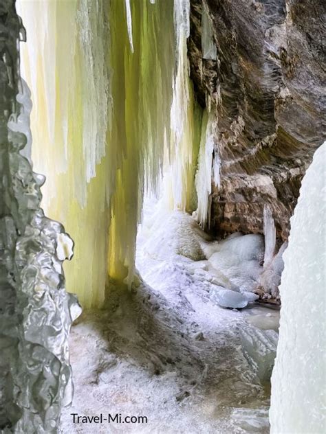 Breathtaking Eben Ice Caves Michigans Upper Peninsula Map Pictures