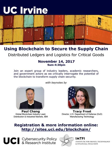 Using Blockchain To Secure The Supply Chain Uci Cybersecurity Policy