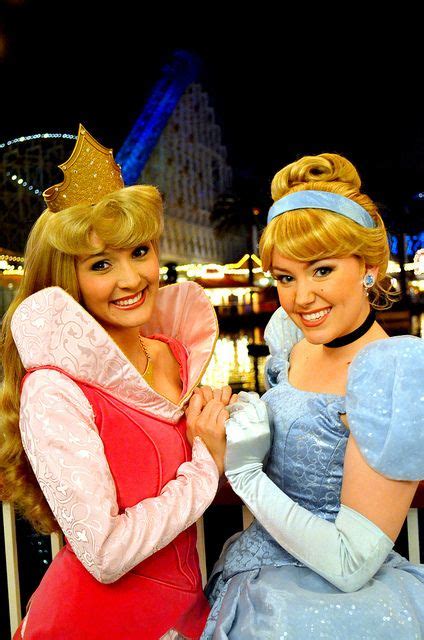 Aurora And Cinderella Disney Cosplay Disney Face Characters