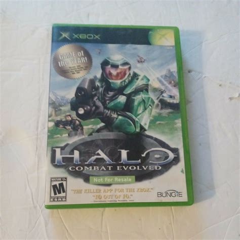 Halo Combat Evolved Original Xbox Game Of The Year Not For Resale