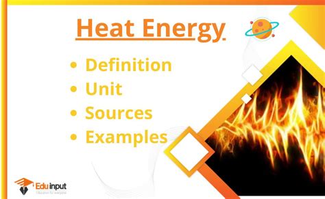 Examples Of Heat Energy