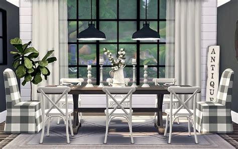 Vintage Farmhouse Dining By Sooky At Blooming Rosy Sims 4 Updates