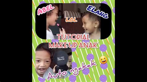 Make Up By My Little Brother Tutorial Make Up Anak Make Up Lucu