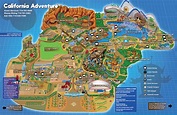 Detailed California Adventure map in Anaheim, California / Plan Before ...