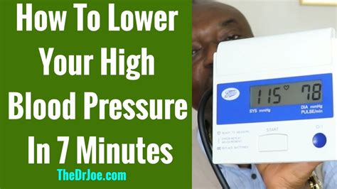 How To Lower High Blood Pressure In 7 Minutes Reduce Bp Fast Youtube