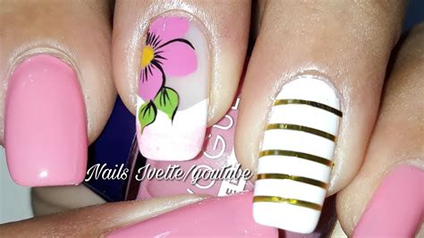 Ver más ideas sobre uñas con flores, uñas, manicura de uñas. Uñas elegantes y sencillas/Decoración de uñas manos ...