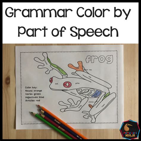 Grammar Color By Parts Of Speech Activity In 2021 Parts Of Speech