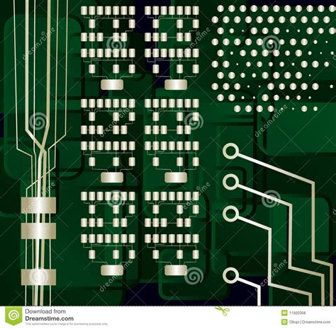 Motherboard Vector Stock Vector Illustration Of Electronic 11920356