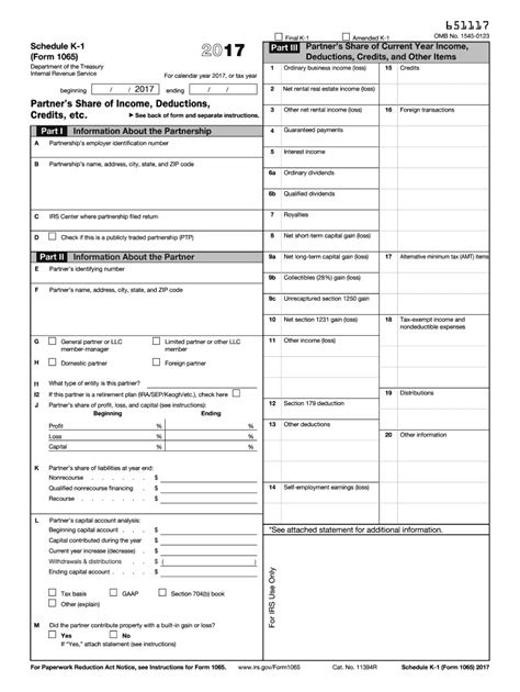Schedule K 1 Form Fill Out And Sign Printable Pdf Template Airslate