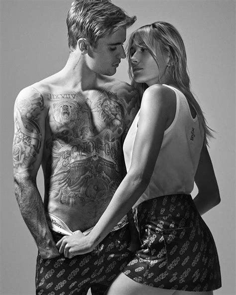 Justin Bieber Y Hailey Baldwin Se Toman Fotos Candentes Para Calvin Klein