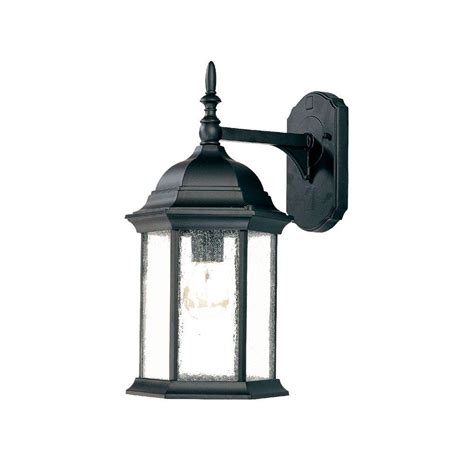 Acclaim Lighting Craftsman Collection 1 Light Matte Black Outdoor Wall