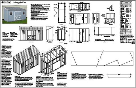 Slant Roof Shed Plans 12x16 Wood Shed Wall Construction