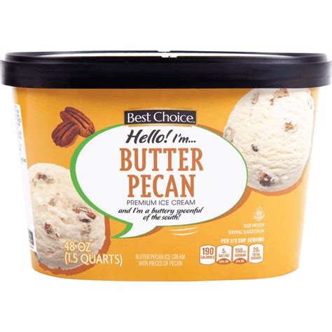 Best Choice Butter Pecan Ice Cream Ice Cream Fishers Foods