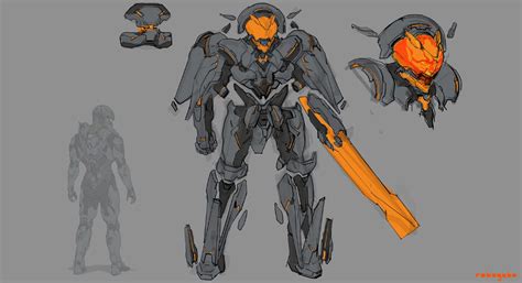 Artstation Cavalier Brainstorming Gabo Garza Robot Concept Art