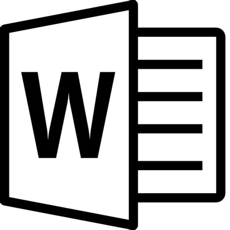 Microsoft Word Document Icon At Getdrawings Free Download
