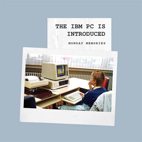 August 12 1981 Ibm Introduces Its First Computer The Ibm Pc The