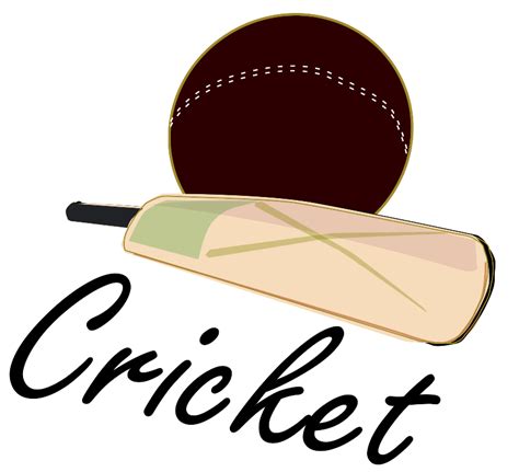 Cricket Bat And Ball Clip Art