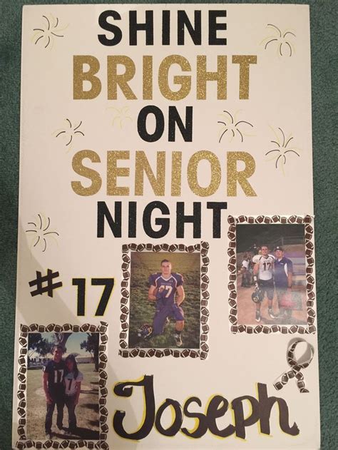Senior Night High School Football Poster For Boyfriend Inspired By