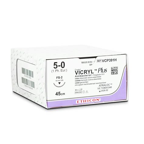 Ethicon Taper Point Vicryl Synthetic Absorbable Suture 50 Off