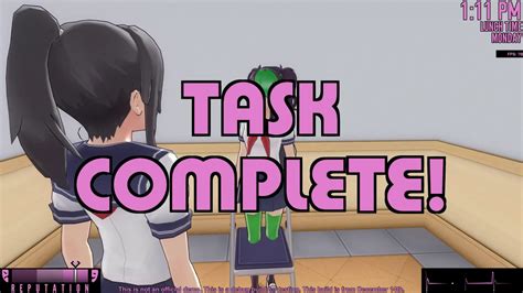 Yandere Simulator How To Complete Placeholder Task