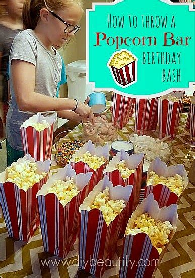 How To Host A Popcorn Bar And Outdoor Movie Night Diy