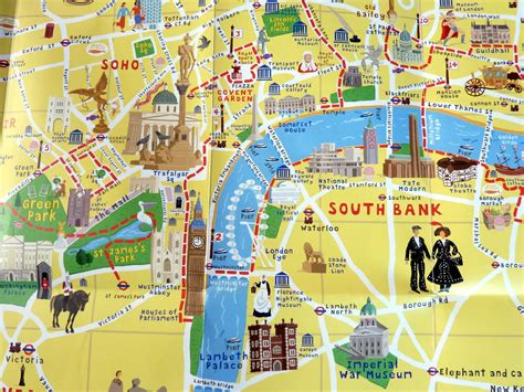 Resultado De Imagen De London Tourist Attraction Map London Tourist Attractions London