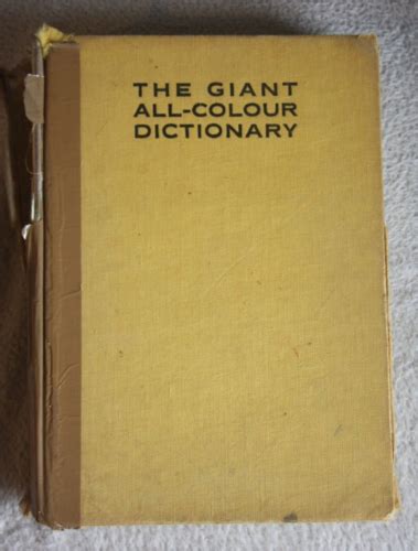 Vintage Hardback Book The Giant All Colour Dictionary New Revised