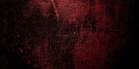 Red And Black Horror Background Dark Grunge Red Texture Concrete Stock