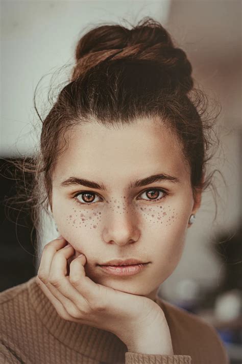 Face Person Human And Freckle Hd Photo By Houcine Ncib