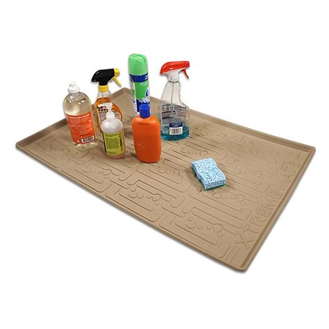 Appliances such as refrigerators, dishwashers, and ovens are often integrated into kitchen cabinetry. Xtreme Mats® Under-Sink Kitchen Cabinet Mat | Bed Bath ...