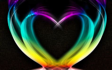 Rainbow Heart Wallpapers Top Free Rainbow Heart Backgrounds