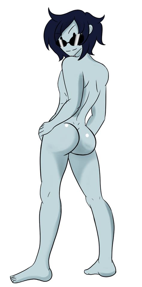 Rule Babe Animated Ass Blue Hair Male Male Only Nude Pale Skin Smile Sunglasses Vampire