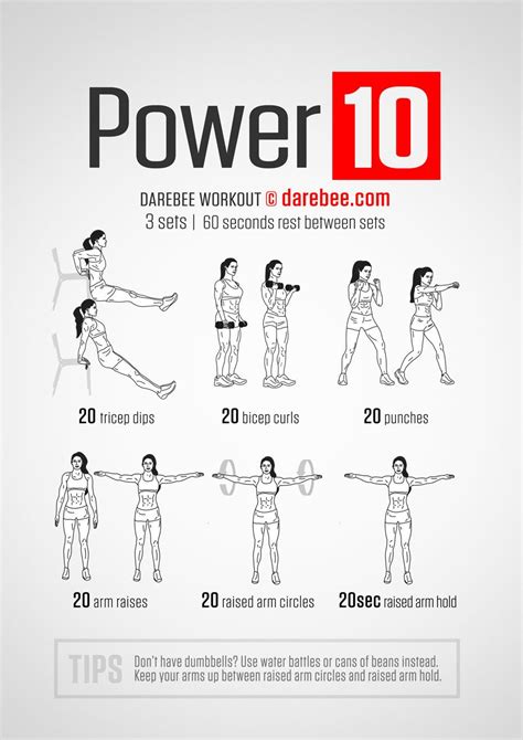 Power 10 Workout Upper Body Senior Fitness Fitness Tips Fitness