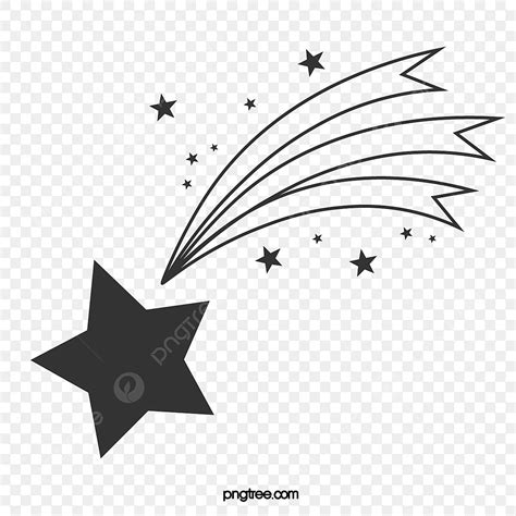 Meteor Clipart Black Background Cosmic Seamless Pattern Vectorsby