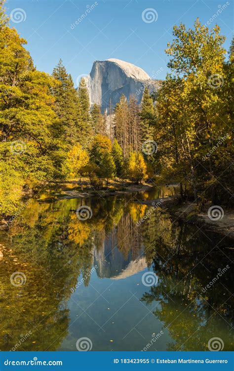 View Of The Half Dome And The Merced River From The Sentinel Bridge In