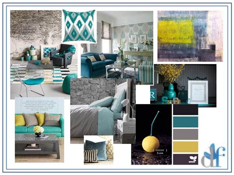 ♥♥♥ The Color Samples Teal Living Rooms Yellow Living