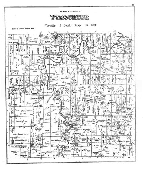 Tymochtee Ohio 1879 Old Town Map Reprint Wyandot County Atlas 62