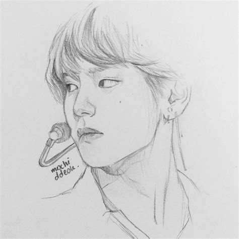Drawing Tae Hyung Eyes Original And 1 More Drawn By Kimhyungtae