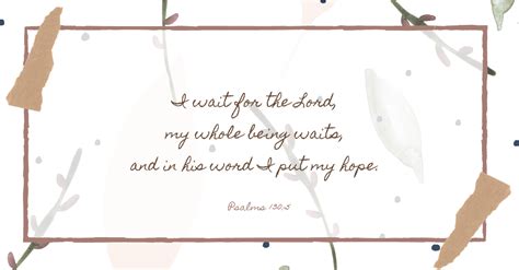 Your Daily Verse Psalm 130 5 Inspirations