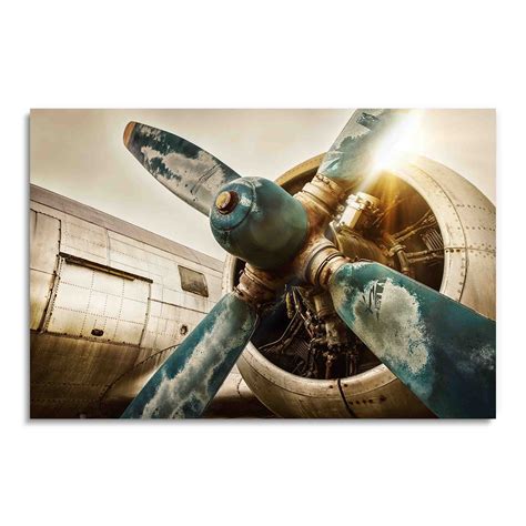 Williston Forge Military Plane Propellor Vintage Aircraft Photography