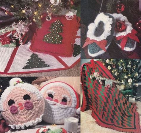 Christmas Afghan Crochet Patterns Wreaths And By Paperbuttercup