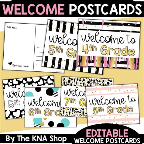 Editable Welcome Back To School Postcards Made By Teachers Welcome