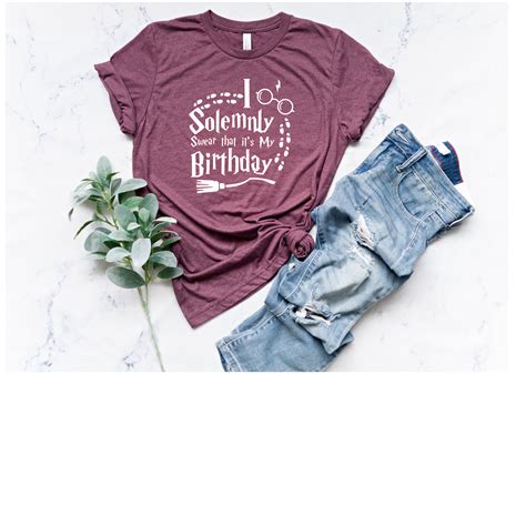 I Solemnly Swear Its My Birthday Shirt T Funny Tee Etsy