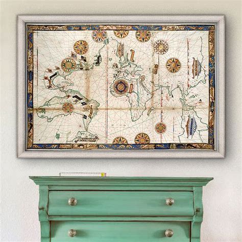 Renaissance World Map 1543 In 3 Sizes Up To 48x32 122x81 Cm Rare