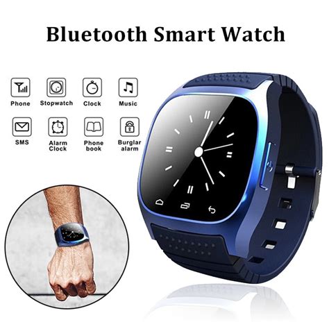 Sport Bluetooth Connect M26 Smart Watch Luxury Wristwatch With Dial Sms