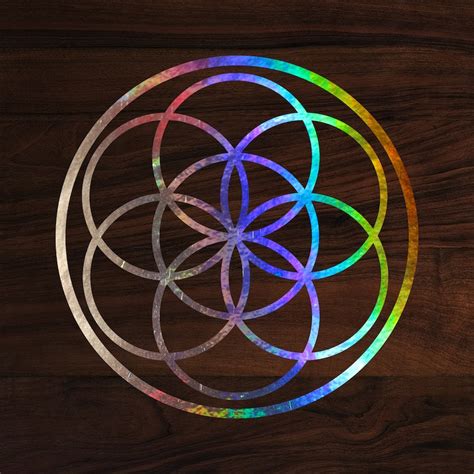 Seed Of Life Sacred Geometry Die Cut Decal Sticker Holograph Etsy