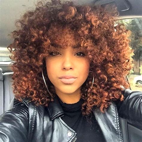 Dark chocolate short natural undercut wear your hair in a short afro that has a lot of long and wild curls. Warm Up Your Look With These Fall Hair Colors