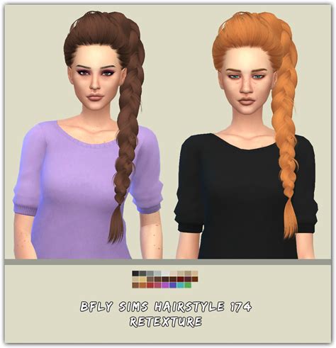 Simsworkshop Bfly 174 Hair Retextured By Maimouth Sims 4 Hairs