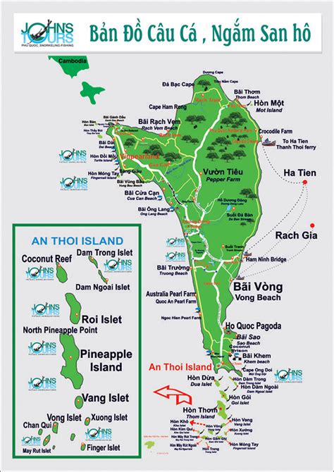 Khám Phá Bản đồ Du Lịch đảo Phú Quốc Và Những điểm đến Tuyệt Vời