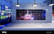 News Studio, fondo para programas de TV .TV en Wall.3D Virtual News ...